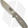 ESEE Knives ESEE-4S-MB-DT Wilderness Knife W/ MOLLE Back (4.5" Tan Serr) -ESEE Knife Shop esee 4s dt