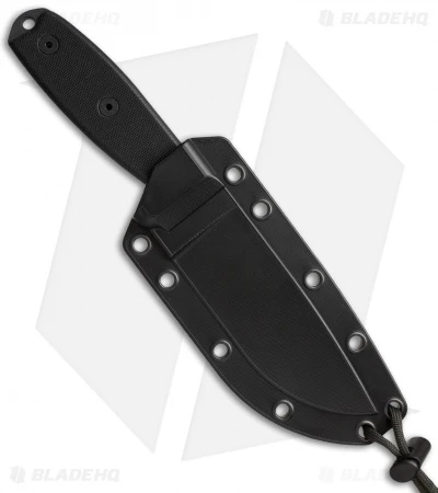 ESEE Knives ESEE-4S-TG-B Knife Black G-10 (4.5" Gray Serr) 4 ESEE Knives ESEE-4S-TG-B Knife Black G-10 (4.5" Gray Serr) - Image 2