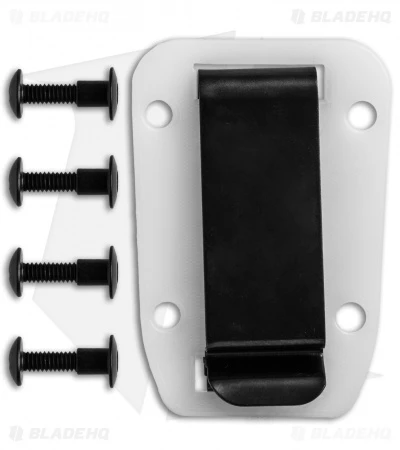 ESEE Knives Clip Plate For Candiru (White/Clear) 4 ESEE Knives Clip Plate For Candiru (White/Clear) - Image 2