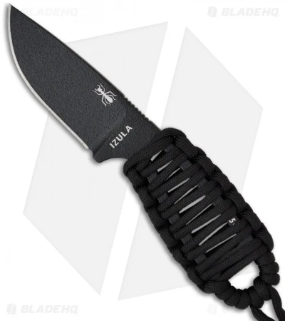 ESEE Knives Izula Black Survival Concealed Carry Neck Knife Cord Wrapped Handle 3 ESEE Knives Izula Black Survival Concealed Carry Neck Knife Cord Wrapped Handle