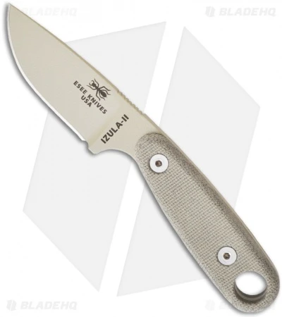ESEE Knives Izula-II Desert Tan Survival Concealed Carry Neck Knife W/Kit Extras 3 ESEE Knives Izula-II Desert Tan Survival Concealed Carry Neck Knife W/Kit Extras