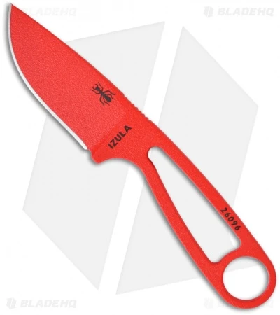 ESEE Izula Knife Fire Ant Red Survival Neck Knife W/ Kit 3 ESEE Izula Knife Fire Ant Red Survival Neck Knife W/ Kit