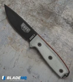 ESEE Knives ESEE-3PM-B Modified Knife Black Sheath (3.88" Black) -ESEE Knife Shop esee knives 3PM B BHQ 37673 er spine