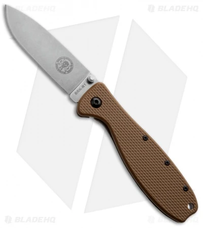 ESEE Zancudo Frame Lock Knife Coyote Brown (2.94" Stonewash) -ESEE Knife Shop esee zandudo brkr1cb folder satin brown