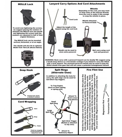 ESEE Knives Izula Black Survival Concealed Carry Neck Knife W/ Sheath 6 ESEE Knives Izula Black Survival Concealed Carry Neck Knife W/ Sheath - Image 4