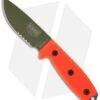 ESEE Knives ESEE-3S-OD-KO Knife Orange G-10 (3.88" Green Serr) *No Sheathing* 2 ESEE Knives ESEE-3S-OD-KO Knife Orange G-10 (3.88" Green Serr) *No Sheathing* -ESEE Knife Shop randalls adventure and training esee 3 rowen fixed orange es3sk00d
